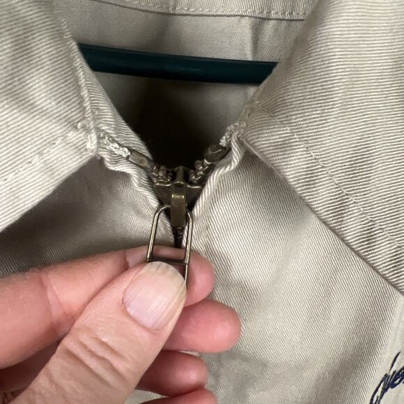 Cutter & Buck Men’s Khaki Tan Jacket Size X-Large Yuengling 100 % Cotton - Picture 6 of 10